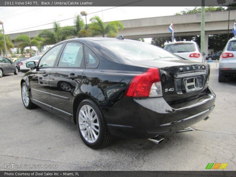 Black / Umbra/Calcite Leather 2011 Volvo S40 T5