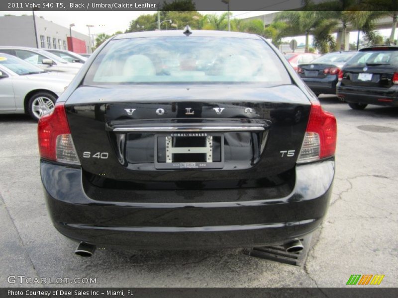 Black / Umbra/Calcite Leather 2011 Volvo S40 T5