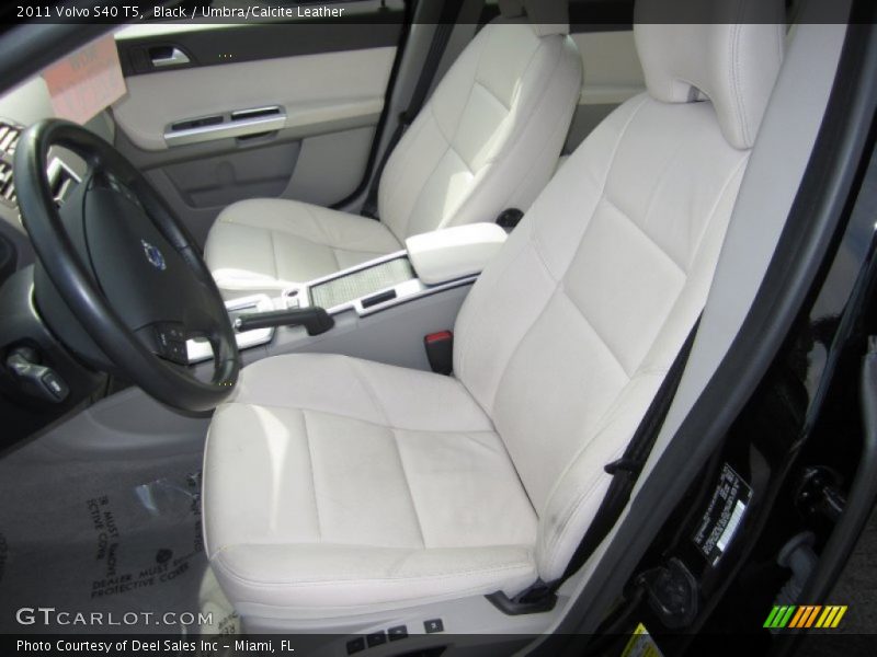 Black / Umbra/Calcite Leather 2011 Volvo S40 T5