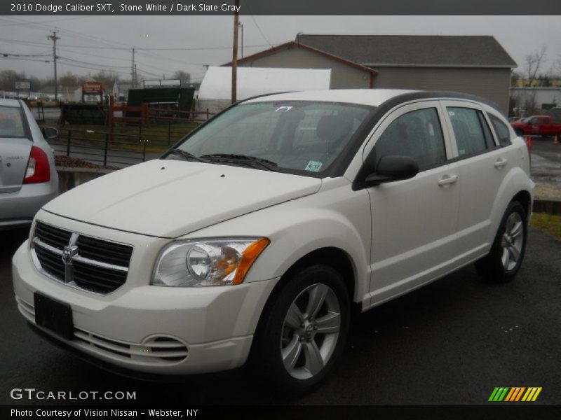 Stone White / Dark Slate Gray 2010 Dodge Caliber SXT