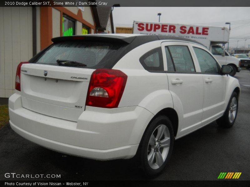 Stone White / Dark Slate Gray 2010 Dodge Caliber SXT