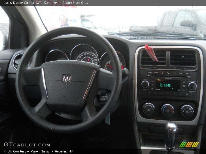 Stone White / Dark Slate Gray 2010 Dodge Caliber SXT