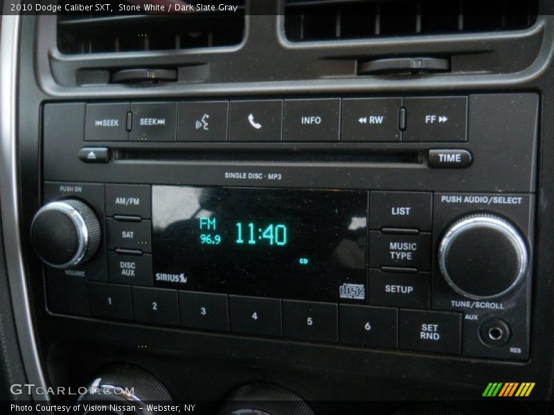 Stone White / Dark Slate Gray 2010 Dodge Caliber SXT