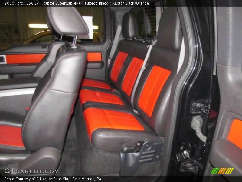  2010 F150 SVT Raptor SuperCab 4x4 Raptor Black/Orange Interior
