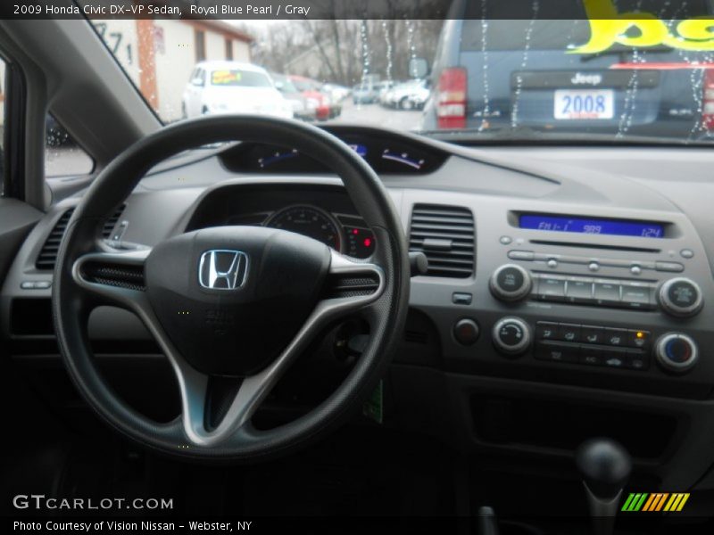 Royal Blue Pearl / Gray 2009 Honda Civic DX-VP Sedan