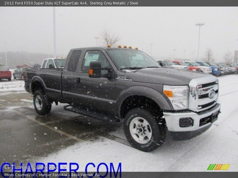 Sterling Grey Metallic / Steel 2012 Ford F350 Super Duty XLT SuperCab 4x4