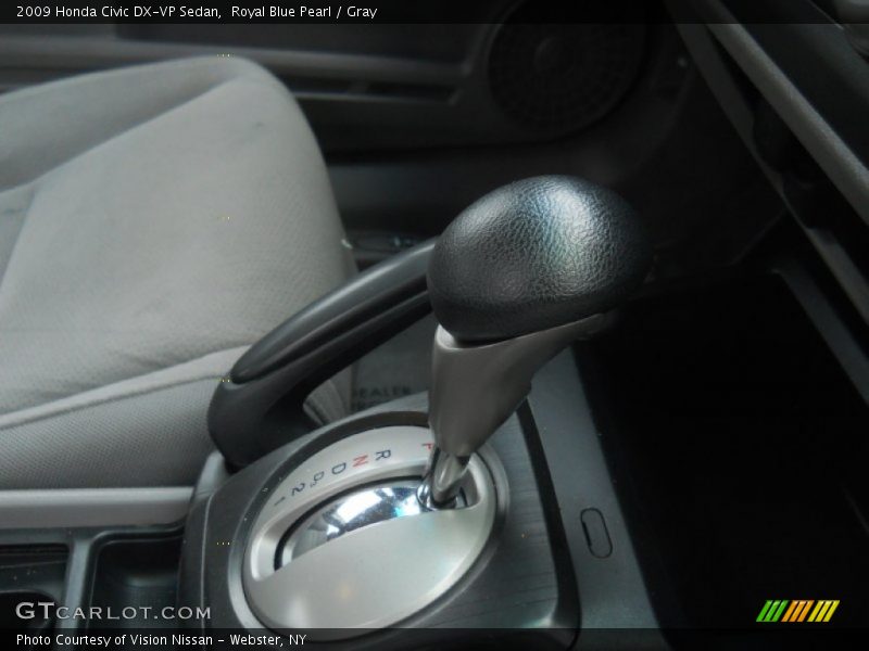 Royal Blue Pearl / Gray 2009 Honda Civic DX-VP Sedan