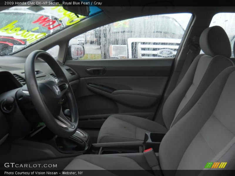 Royal Blue Pearl / Gray 2009 Honda Civic DX-VP Sedan