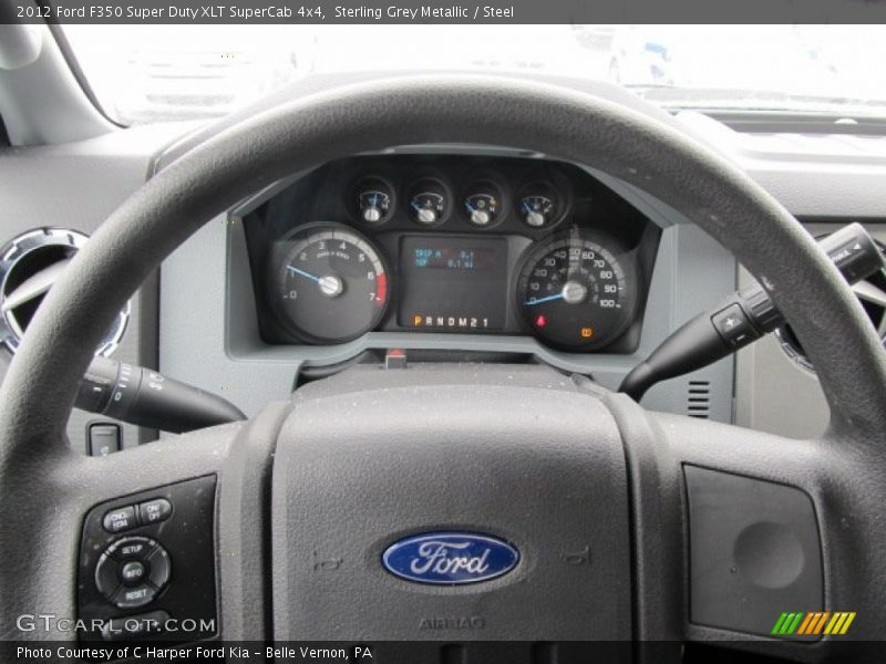 Sterling Grey Metallic / Steel 2012 Ford F350 Super Duty XLT SuperCab 4x4