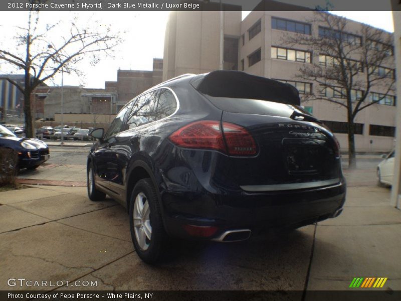 Dark Blue Metallic / Luxor Beige 2012 Porsche Cayenne S Hybrid