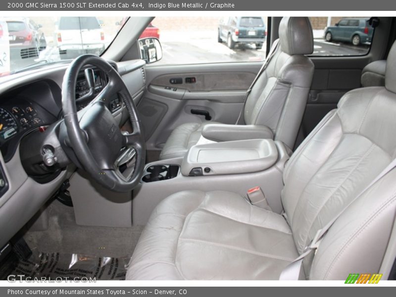  2000 Sierra 1500 SLT Extended Cab 4x4 Graphite Interior