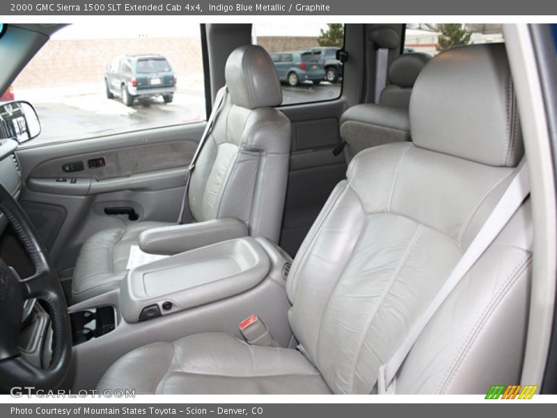 Indigo Blue Metallic / Graphite 2000 GMC Sierra 1500 SLT Extended Cab 4x4