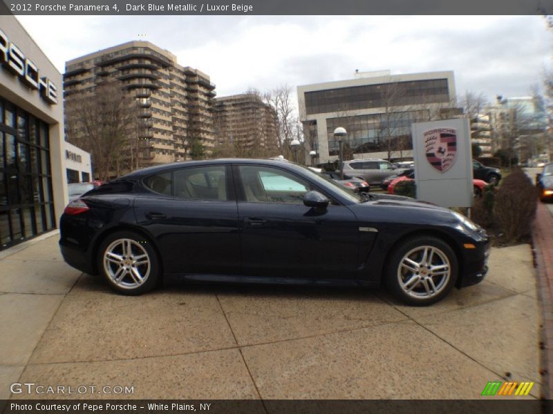 Dark Blue Metallic / Luxor Beige 2012 Porsche Panamera 4