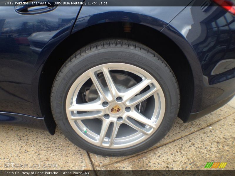 Dark Blue Metallic / Luxor Beige 2012 Porsche Panamera 4
