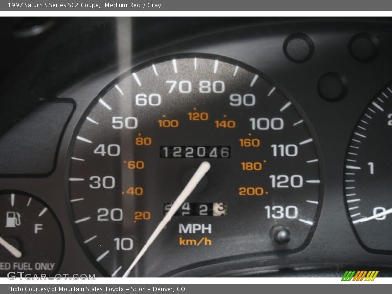 Medium Red / Gray 1997 Saturn S Series SC2 Coupe