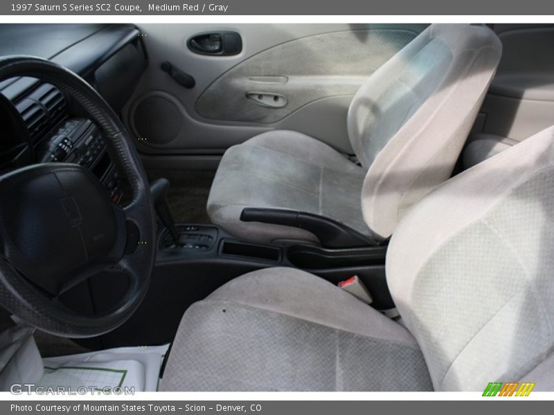 Medium Red / Gray 1997 Saturn S Series SC2 Coupe