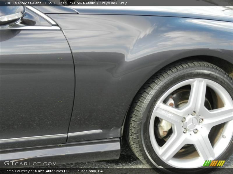 Titanium Grey Metallic / Grey/Dark Grey 2008 Mercedes-Benz CL 550