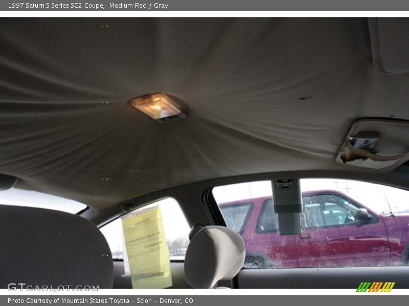 Medium Red / Gray 1997 Saturn S Series SC2 Coupe