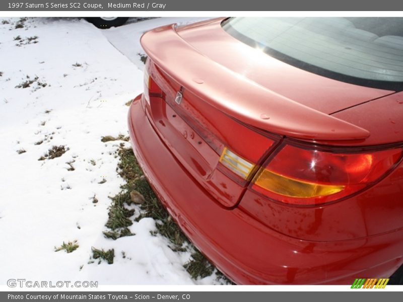 Medium Red / Gray 1997 Saturn S Series SC2 Coupe