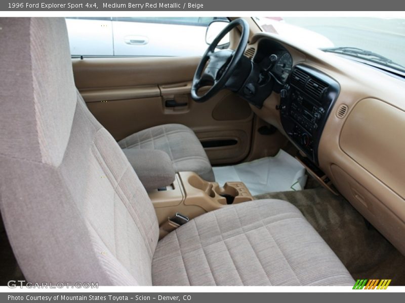 Medium Berry Red Metallic / Beige 1996 Ford Explorer Sport 4x4
