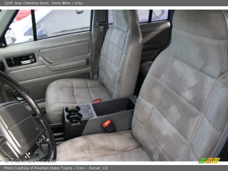 Stone White / Grey 1995 Jeep Cherokee Sport