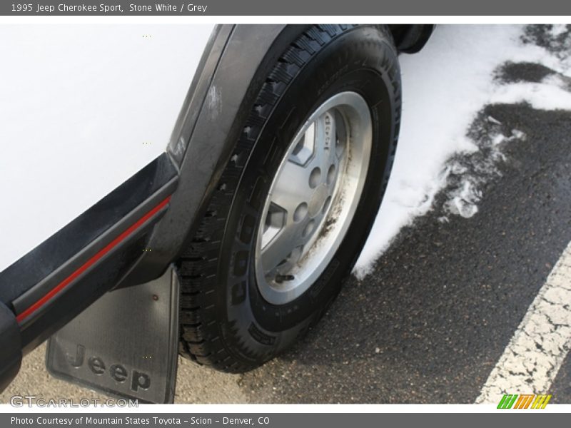 Stone White / Grey 1995 Jeep Cherokee Sport