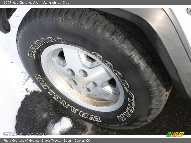 Stone White / Grey 1995 Jeep Cherokee Sport