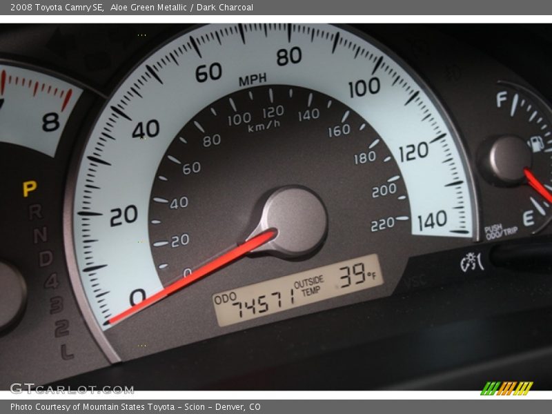 Aloe Green Metallic / Dark Charcoal 2008 Toyota Camry SE