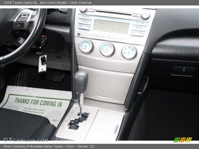 Aloe Green Metallic / Dark Charcoal 2008 Toyota Camry SE