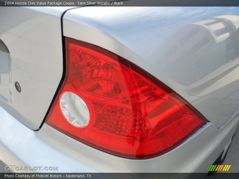 Satin Silver Metallic / Black 2004 Honda Civic Value Package Coupe