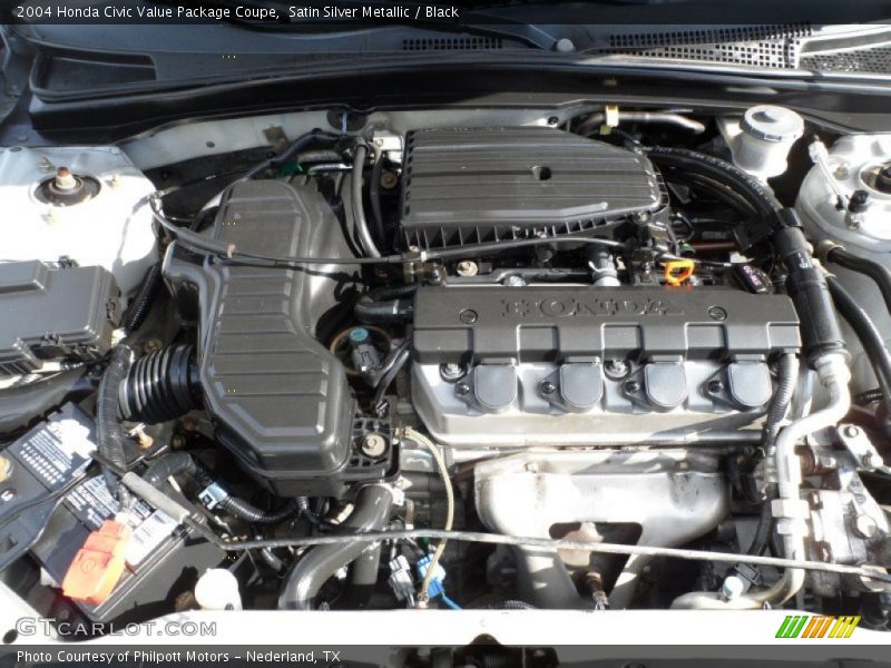  2004 Civic Value Package Coupe Engine - 1.7L SOHC 16V VTEC 4 Cylinder