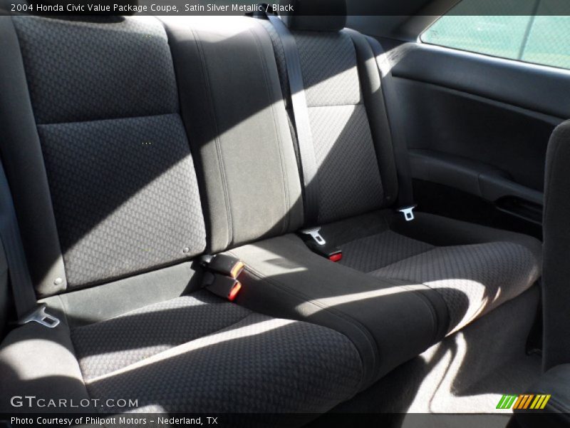 Satin Silver Metallic / Black 2004 Honda Civic Value Package Coupe