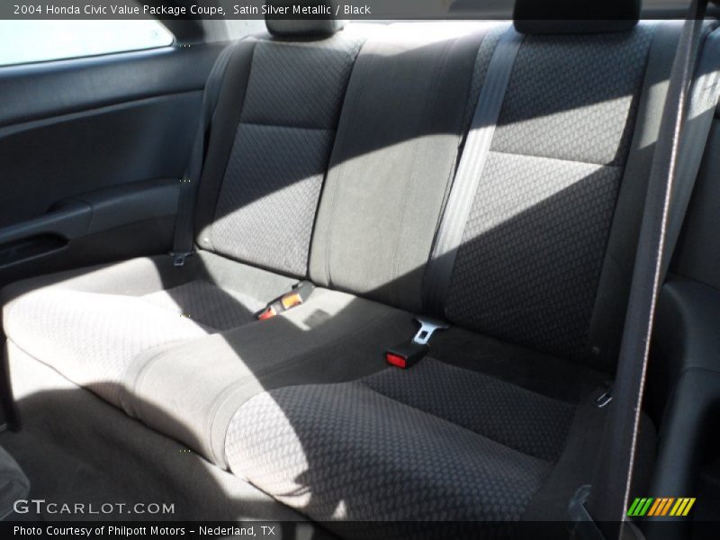 Satin Silver Metallic / Black 2004 Honda Civic Value Package Coupe
