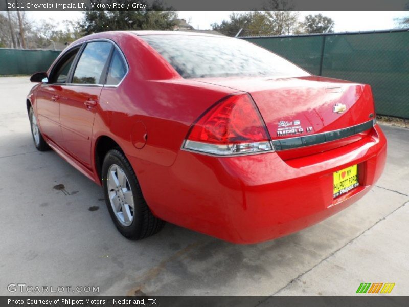 Victory Red / Gray 2011 Chevrolet Impala LT