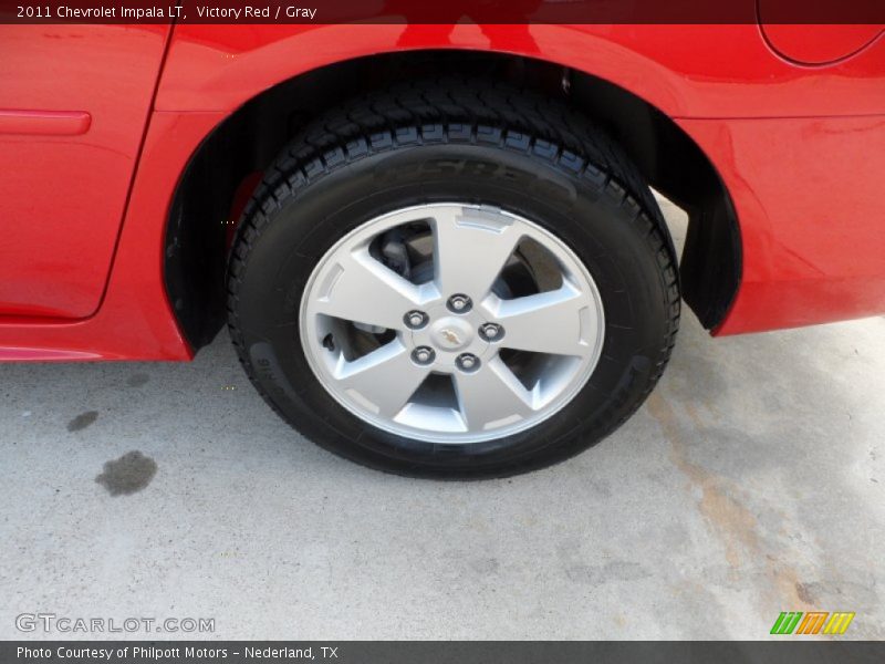Victory Red / Gray 2011 Chevrolet Impala LT