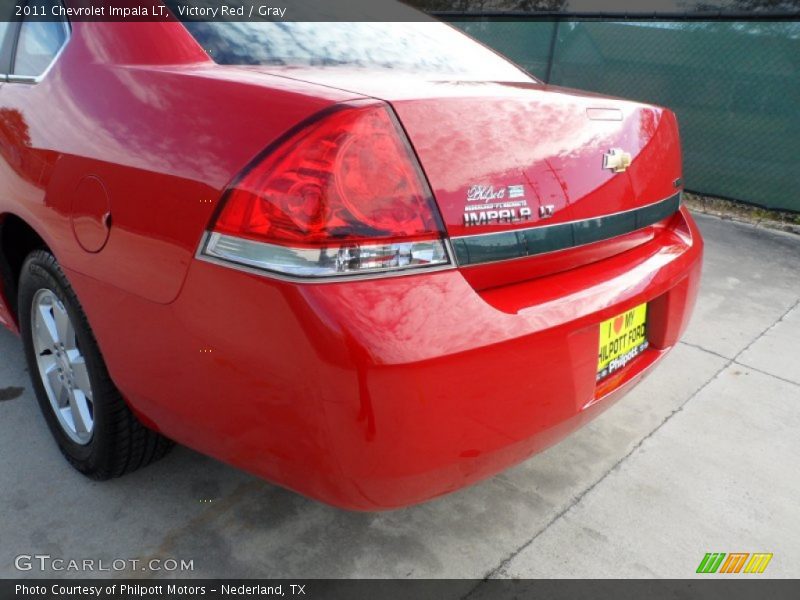Victory Red / Gray 2011 Chevrolet Impala LT