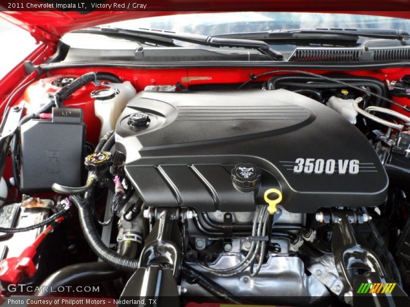 Victory Red / Gray 2011 Chevrolet Impala LT