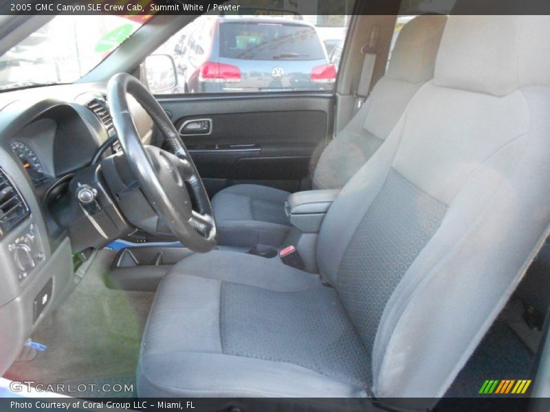 Summit White / Pewter 2005 GMC Canyon SLE Crew Cab