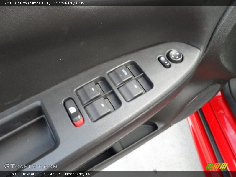 Victory Red / Gray 2011 Chevrolet Impala LT