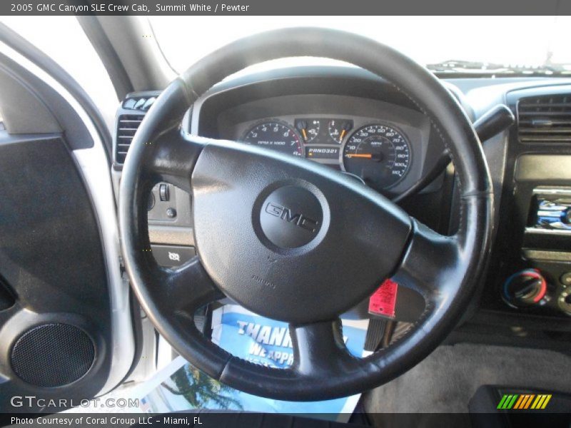  2005 Canyon SLE Crew Cab Steering Wheel