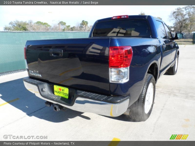 Nautical Blue Metallic / Sand Beige 2010 Toyota Tundra CrewMax