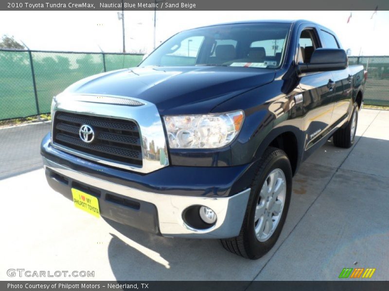 Nautical Blue Metallic / Sand Beige 2010 Toyota Tundra CrewMax