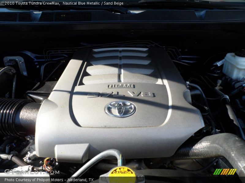 Nautical Blue Metallic / Sand Beige 2010 Toyota Tundra CrewMax