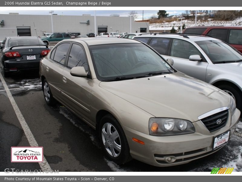 Champagne Beige / Beige 2006 Hyundai Elantra GLS Sedan