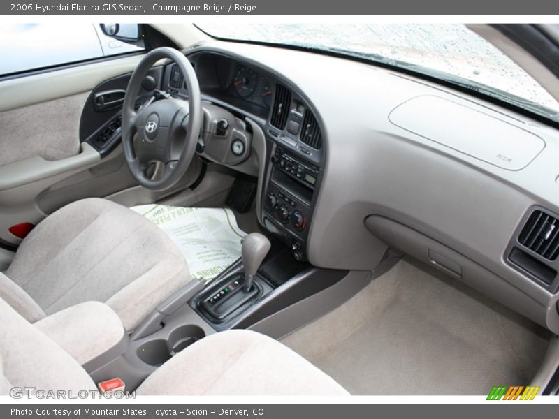 Champagne Beige / Beige 2006 Hyundai Elantra GLS Sedan