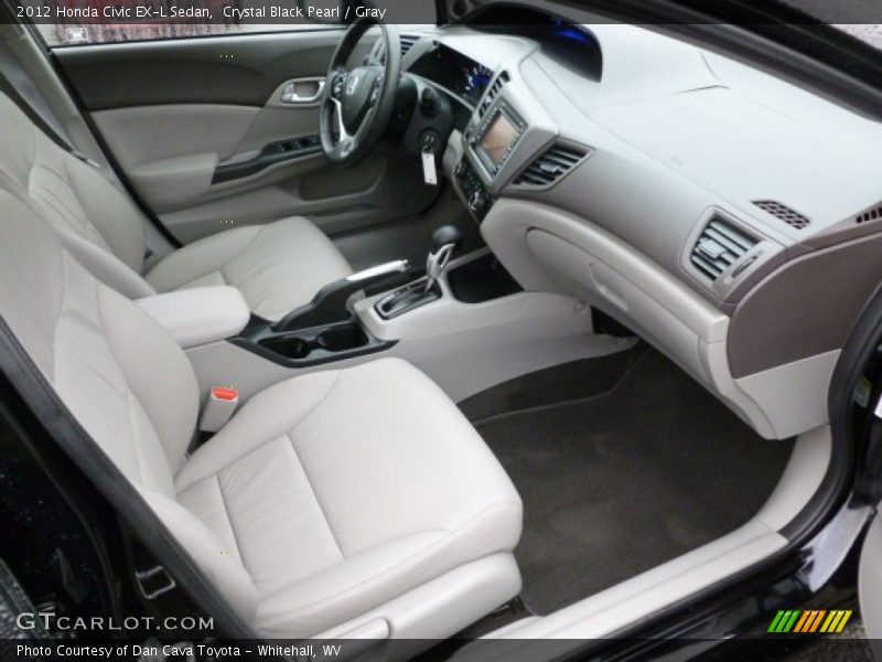  2012 Civic EX-L Sedan Gray Interior