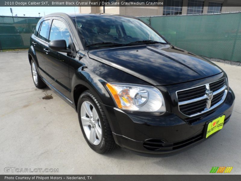 Brilliant Black Crystal Pearl / Dark Slate Gray/Medium Graystone 2010 Dodge Caliber SXT