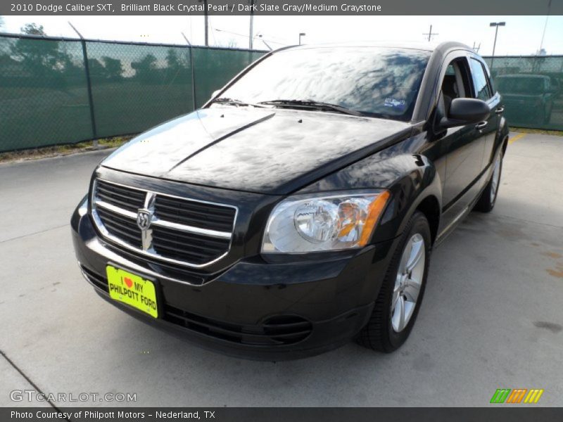 Brilliant Black Crystal Pearl / Dark Slate Gray/Medium Graystone 2010 Dodge Caliber SXT