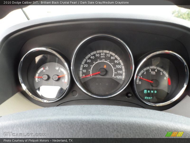 Brilliant Black Crystal Pearl / Dark Slate Gray/Medium Graystone 2010 Dodge Caliber SXT