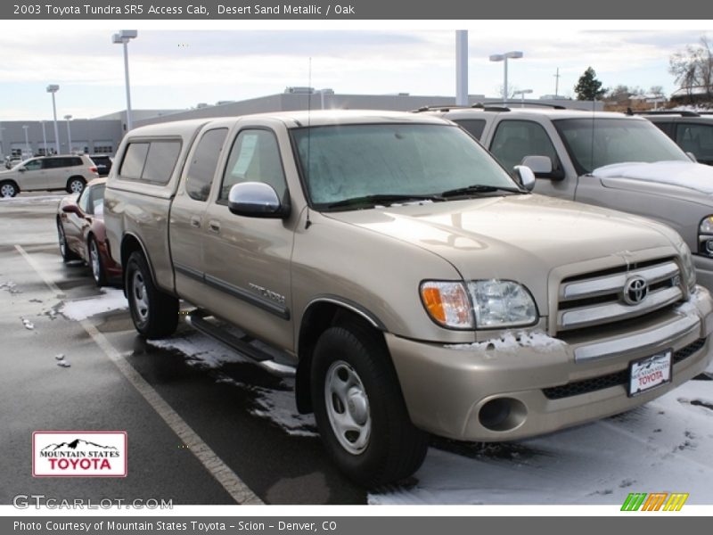 Desert Sand Metallic / Oak 2003 Toyota Tundra SR5 Access Cab